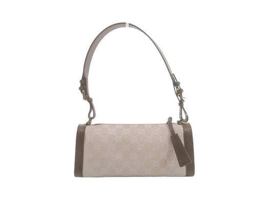 Gucci GG Canvas Shoulder Bag – Pink & Brown