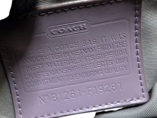 Coach Lilac Signature Shoulder Bag with Matching Pouch