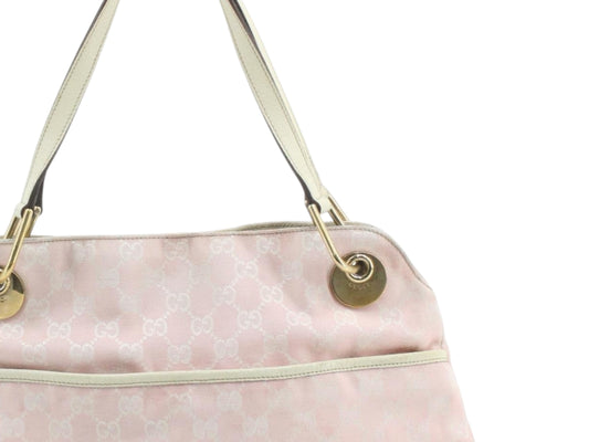 GUCCI PINK MONOGRAM SHOULDER BAG