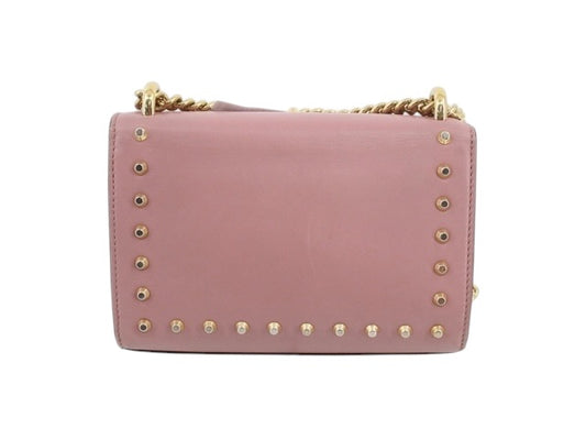Gucci Padlock Pearl & Stud Mini Shoulder Bag – Pink Leather