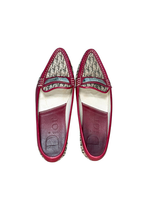 CHRISTIAN DIOR TROTTER MONOGRAM LOAFERS – SIZE 38