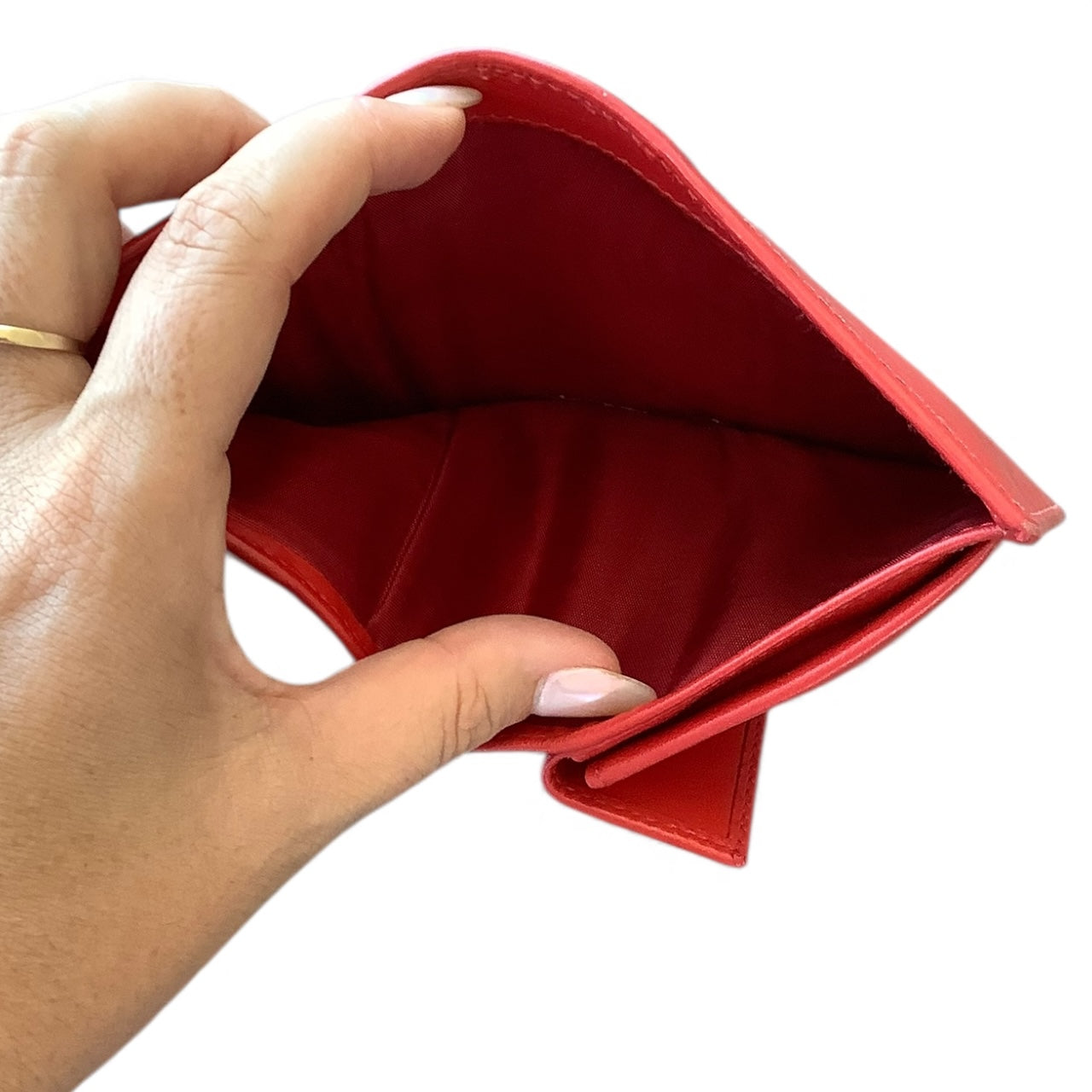 PRADA Red Saffiano Wallet