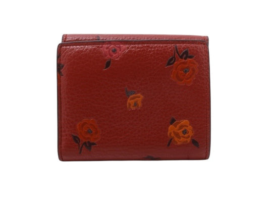Coach Floral Buckle Leather Wallet