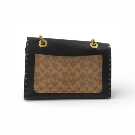 Coach Parker Chain Bag – Black & Tan