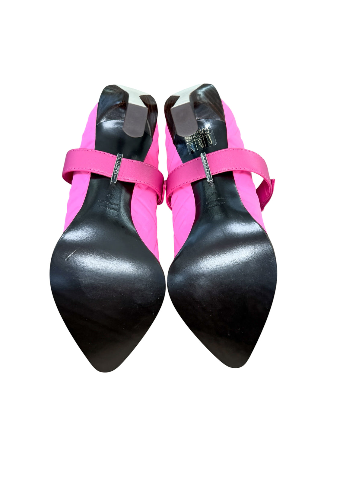 Fendi Hot Pink FF Pointed-Toe Pumps size 37