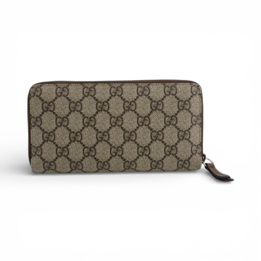 Gucci GG Supreme Zip Long Wallet