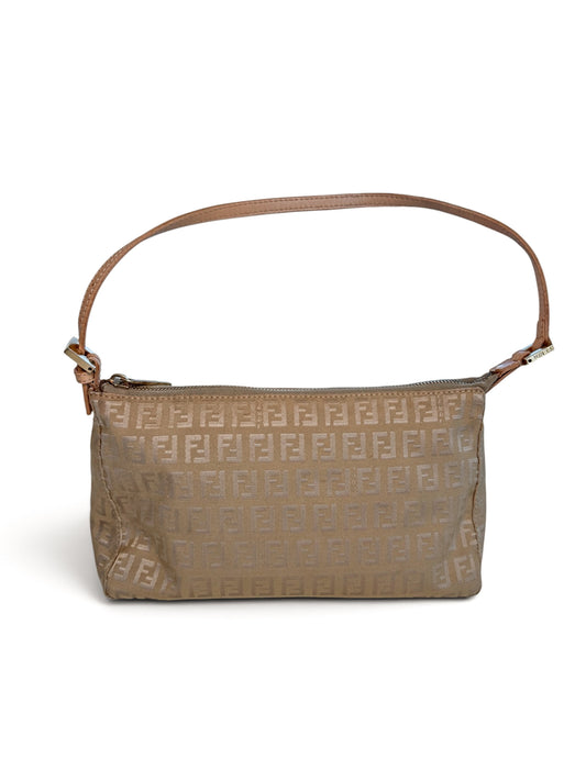 Vintage Fendi Zucchino Shoulder Bag – Beige Monogram