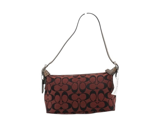 Coach Signature Shoulder Bag (Red/Brown)