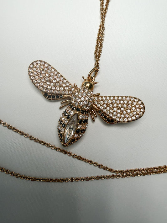 Swarovski Crystal Bee Pendant Necklace