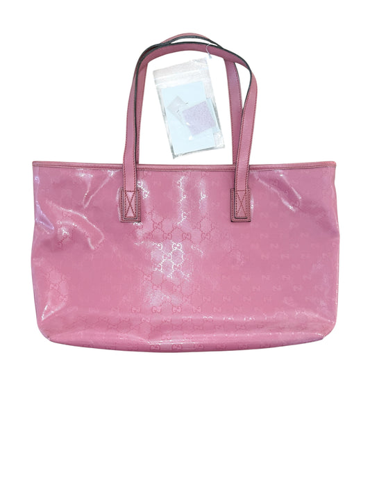 Gucci Pink GG Imprimé Medium Tote