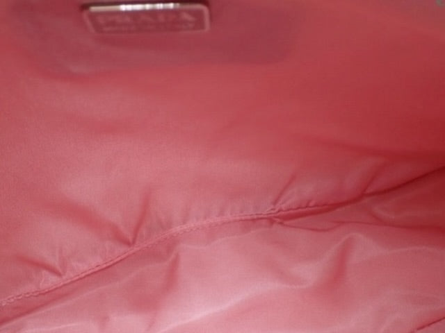 PRADA PINK CANVAS HANDBAG