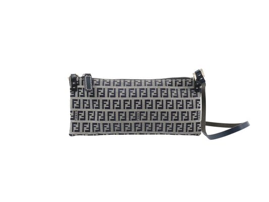 Fendi Zucca Canvas Mini Shoulder Bag – Navy