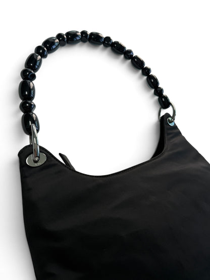 Christian Dior Maris Pearl Nylon Shoulder Bag