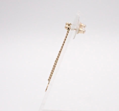 Chanel Gold Chain Drop Earrings