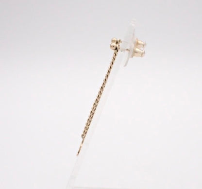 Chanel Gold Chain Drop Earrings