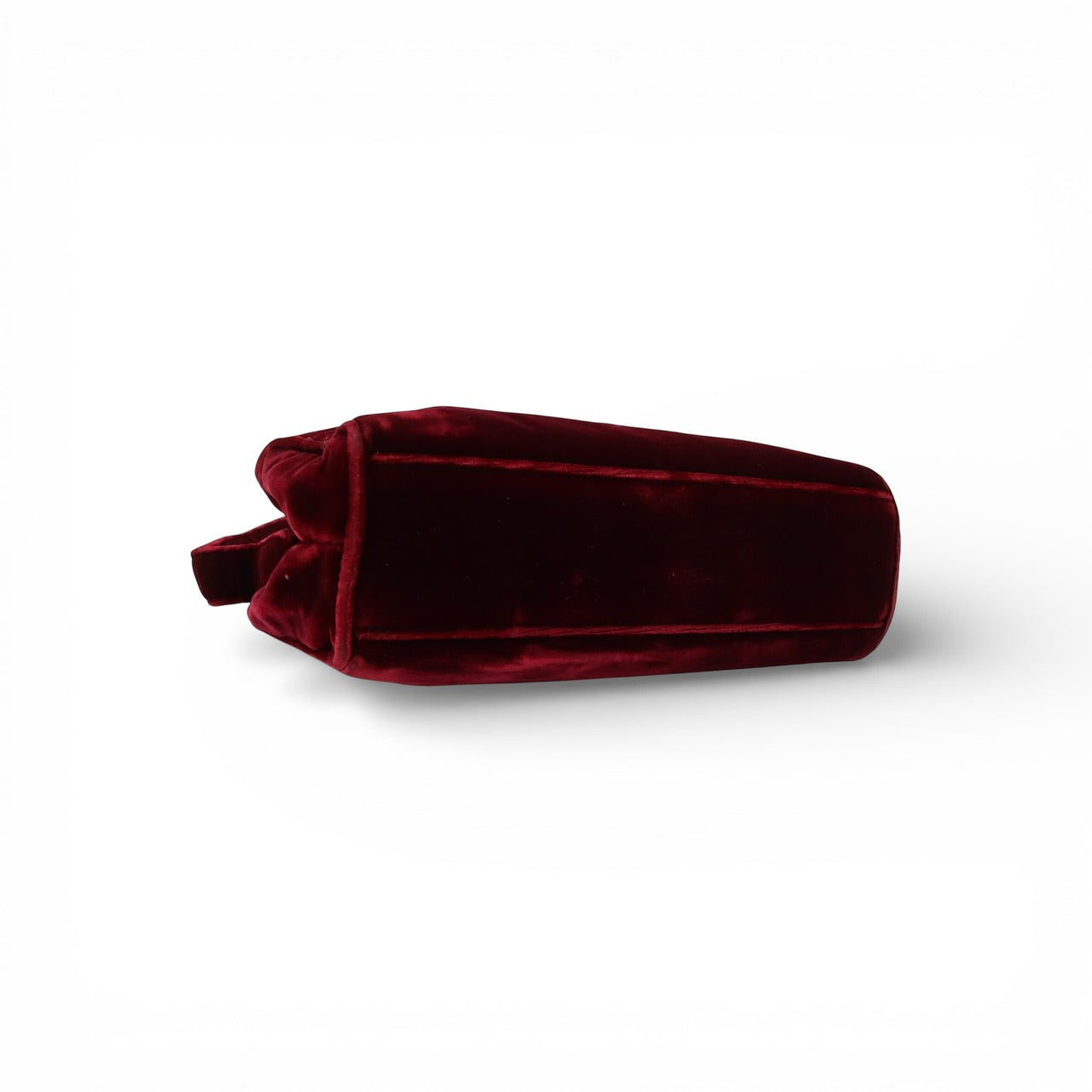 Prada Red Velour Velvet Shoulder Bag