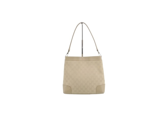 Gucci GG Canvas Shoulder Bag – Beige