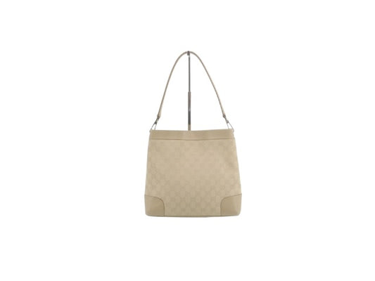Gucci GG Canvas Shoulder Bag – Beige