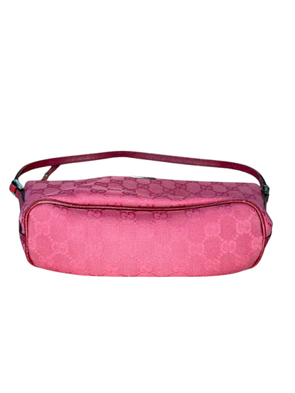 GUCCI Pink GG Canvas Boat Shoulder Bag