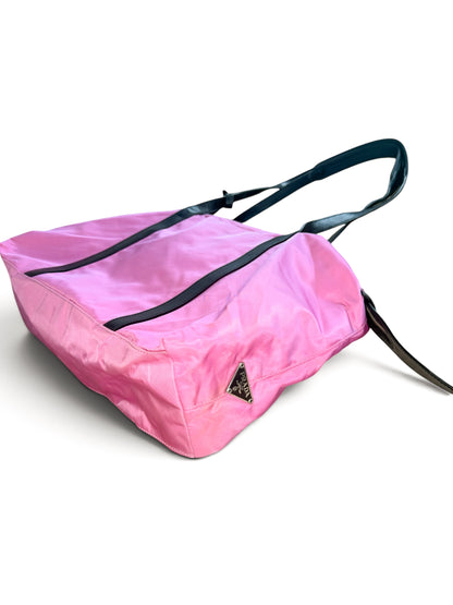 PRADA Nylon Tote Bag – Pink