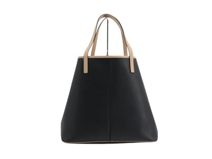 Coach Black Leather Tote Bag