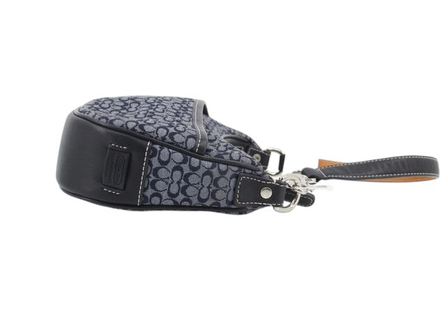 Coach Signature Mini Shoulder Bag (Denim Blue)