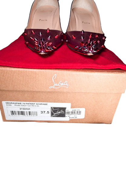 Christian Louboutin Spike Pumps – Blue/Purple Gradient size 38
