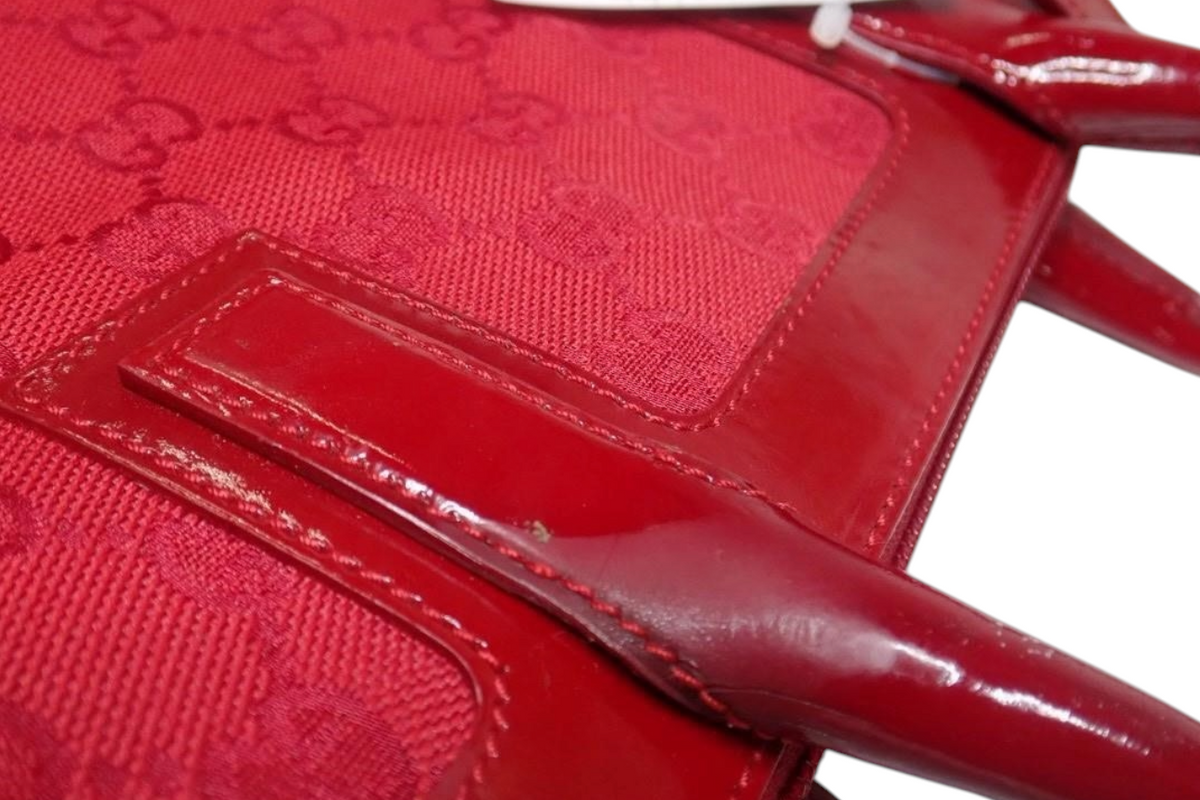 Gucci GG Canvas Mini Tote – Red