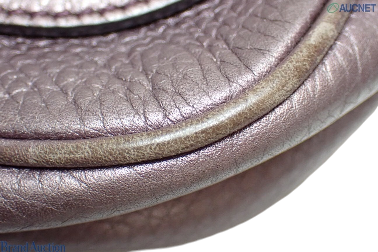 Gucci Soho Metallic Mauve Leather Chain Shoulder Bag