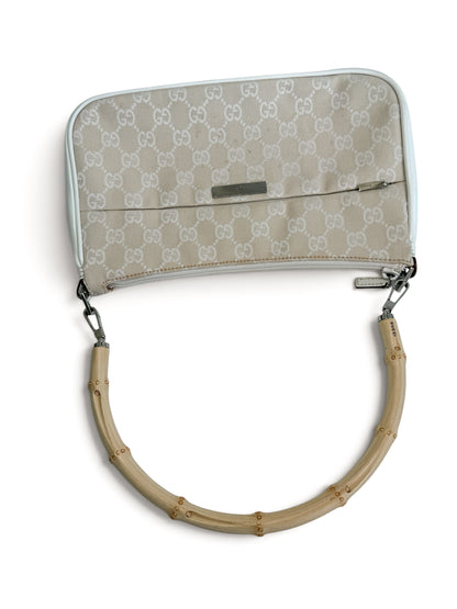 Gucci Bamboo GG Canvas Shoulder Bag