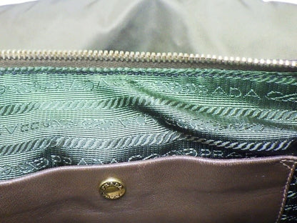 Prada Tessuto Nylon Shoulder Bag – Khaki