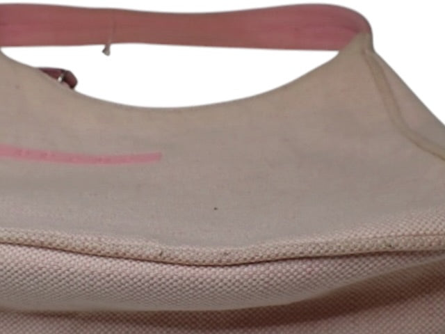 PRADA PINK CANVAS HANDBAG