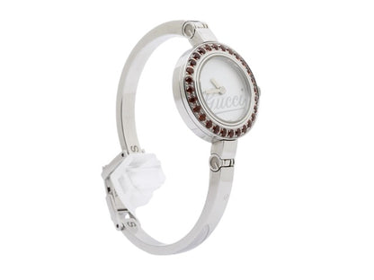 Gucci Crystal Bezel Watch (Red)
