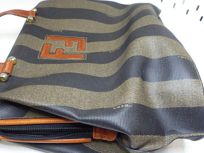 Fendi Pequin Stripe shoulder Bag