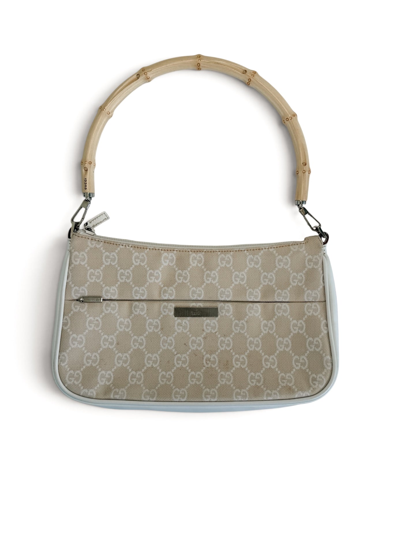 Gucci Bamboo GG Canvas Shoulder Bag