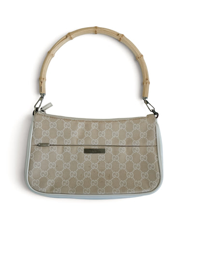 Gucci Bamboo GG Canvas Shoulder Bag