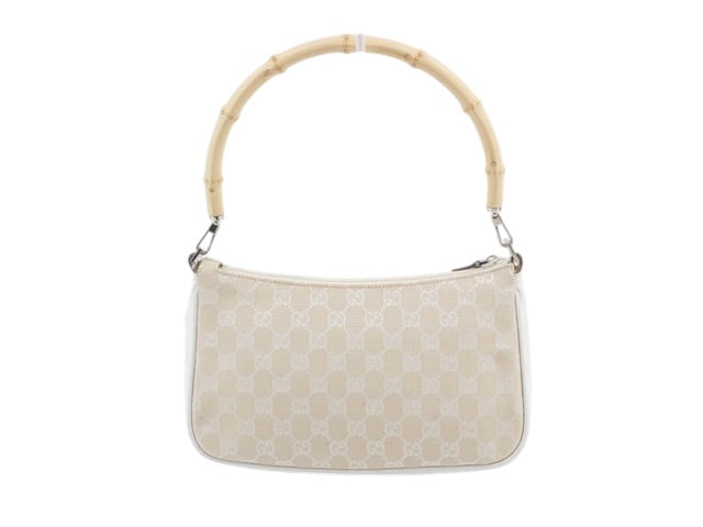 Gucci Bamboo GG Canvas Shoulder Bag