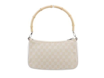 Gucci Bamboo GG Canvas Shoulder Bag