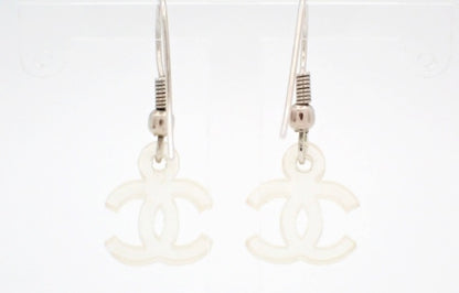 Chanel Coco Mark Clear Earrings