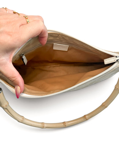 Gucci Bamboo GG Canvas Shoulder Bag