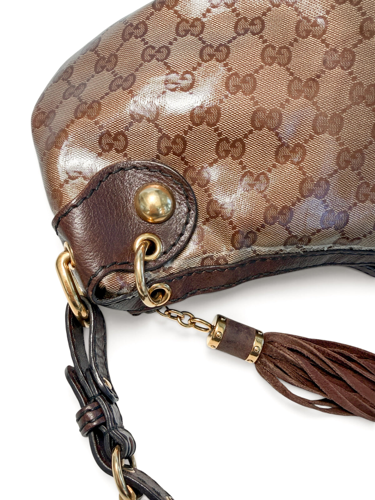 Gucci GG Crystal Heart Shoulder Bag