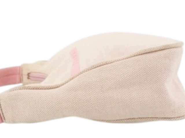 PRADA PINK CANVAS HANDBAG