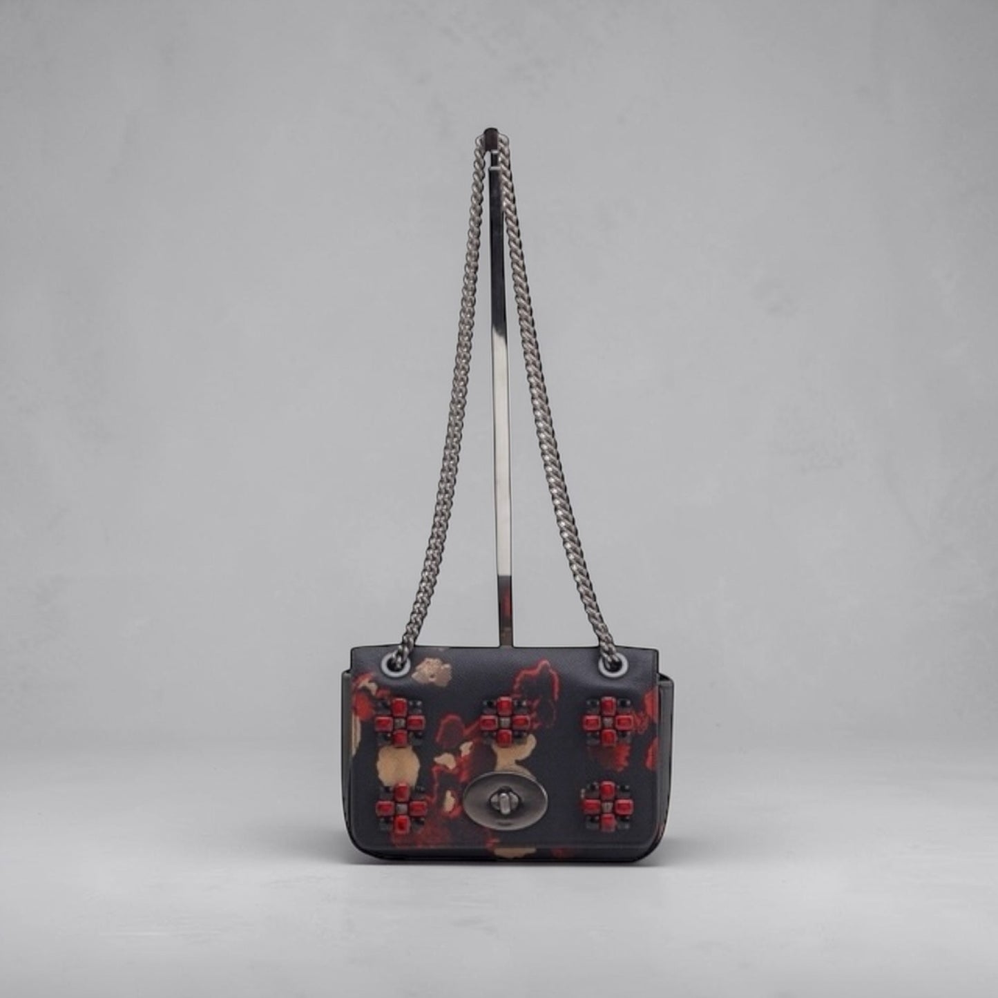 Coach Tortoiseshell Chain Shoulder Bag