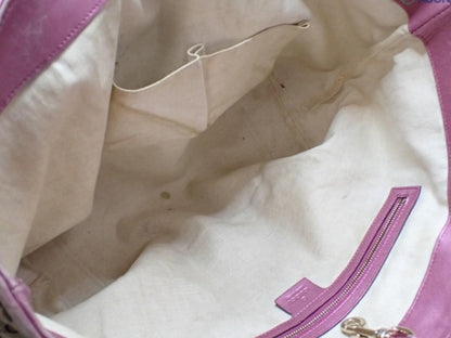 Gucci GG Canvas Tote with Pink Trim