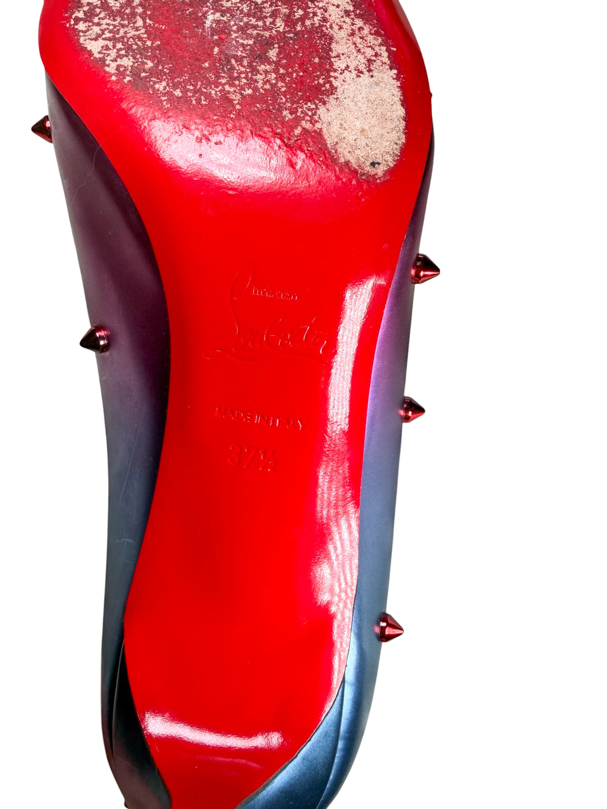 Christian Louboutin Spike Pumps – Blue/Purple Gradient size 38