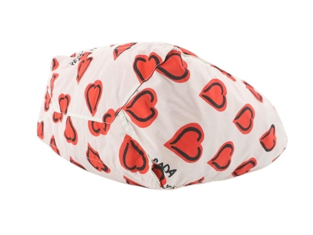 Prada Heart Print Nylon Tote Bag