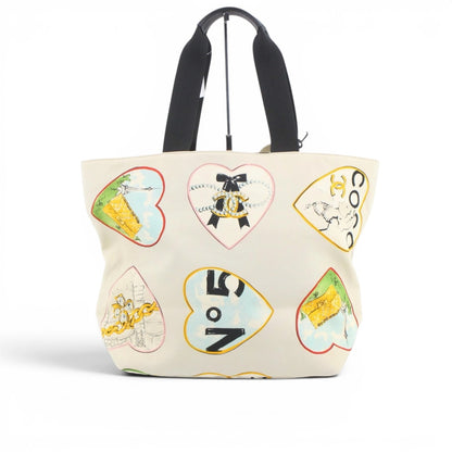 CHANEL Valentine’s Limited Edition Canvas Leather Tote