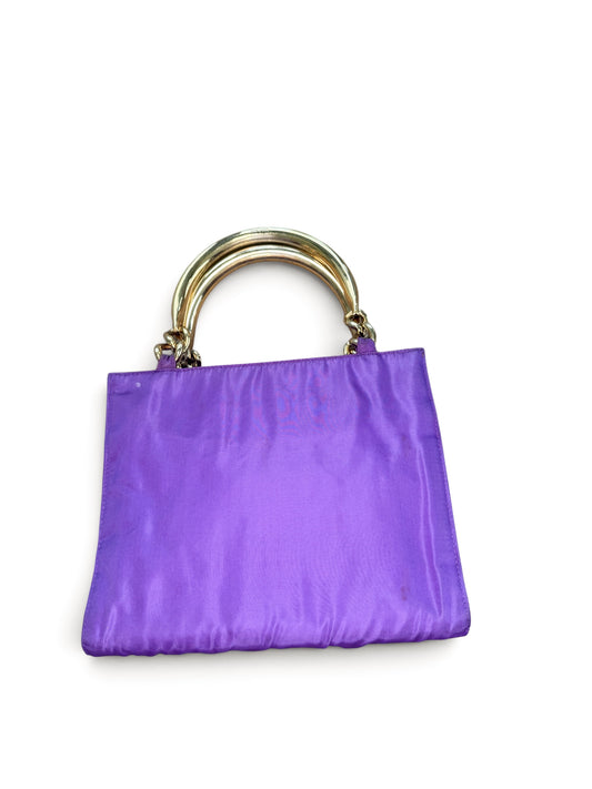 Prada Nylon Tote with Gold Handles