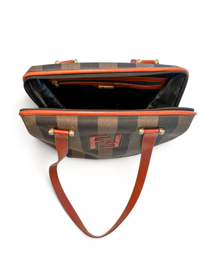 Fendi Pequin Stripe shoulder Bag