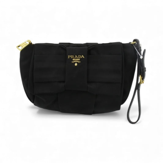 PRADA Black Bow Mini Bag